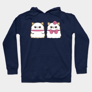 Cute cat couple valentine Hoodie